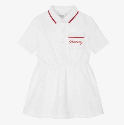 Polo burberry bambina bianca - bambina,