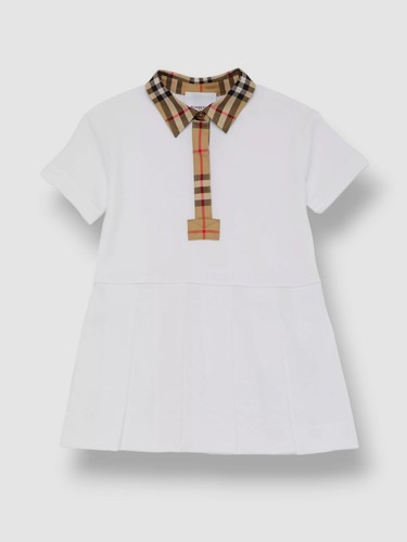 Polo burberry bambina bianca - polo,
