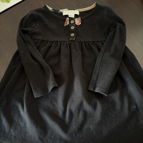 Vestito nero burberry bambina - vestito,